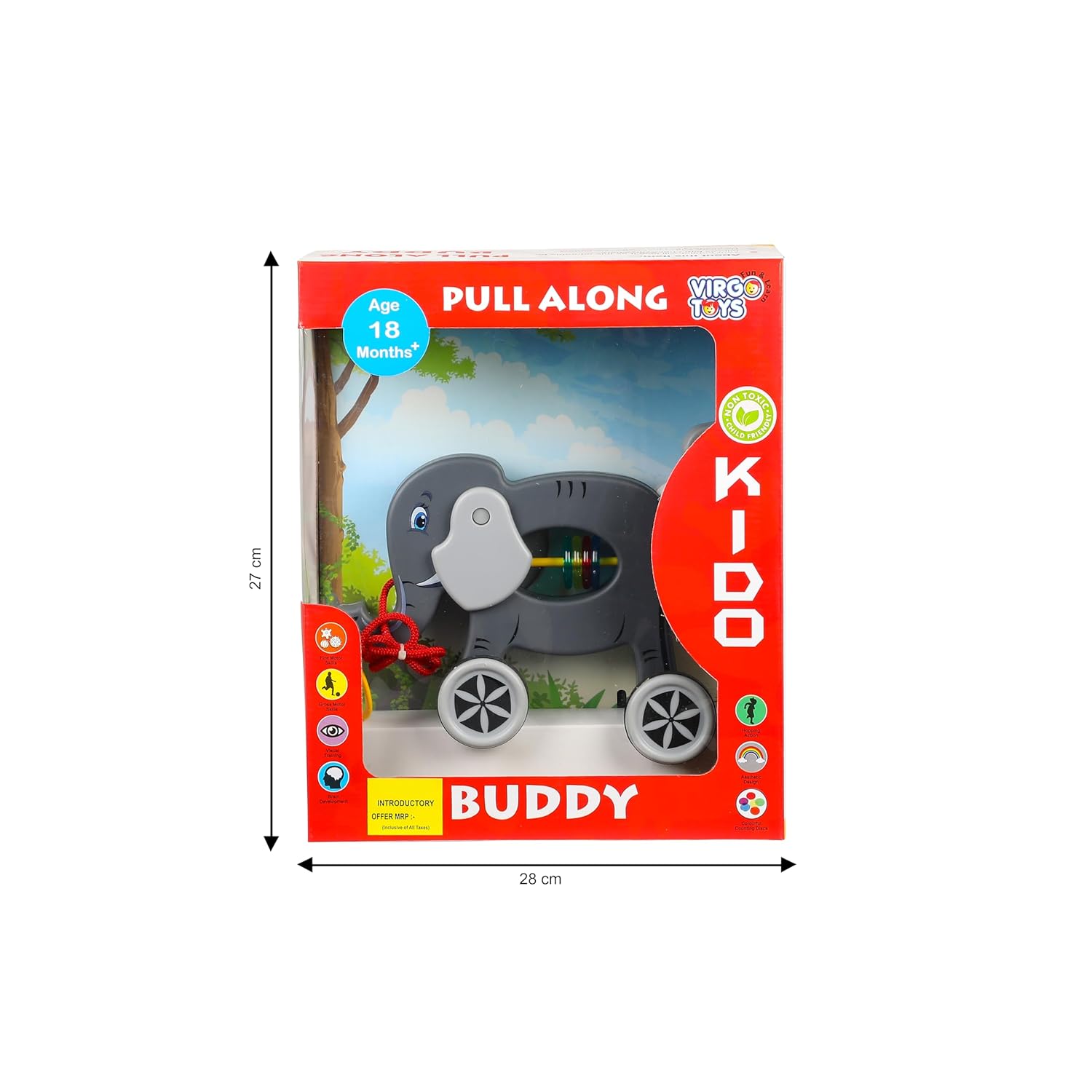 Pull Along Buddy- Elephant