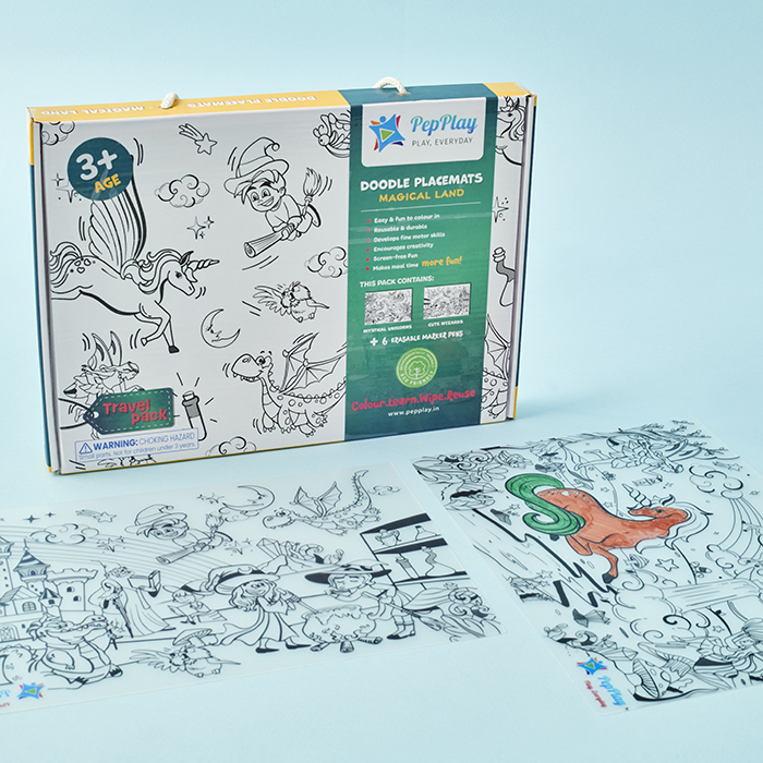 Doodle Placemats Travel Set - Magical Land image
