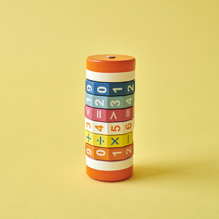 Cylindrical Number Toy