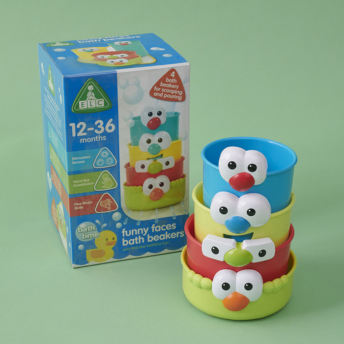 FUNNY FACES BATH BEAKERS