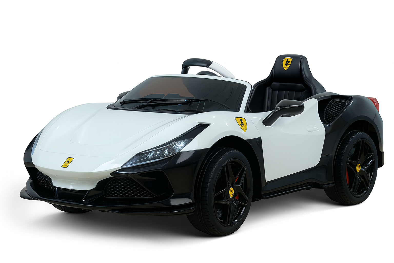 Sports Car White with Black