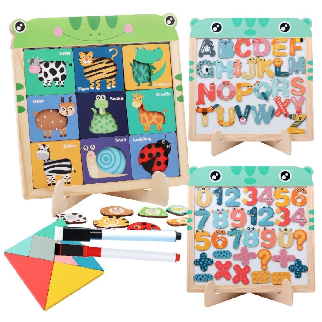 Magnetic Drawing Board, Tangram, Puzzle image