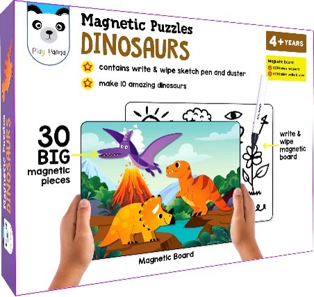 First Magnetic Puzzles Activity Box : Dinosaurs image