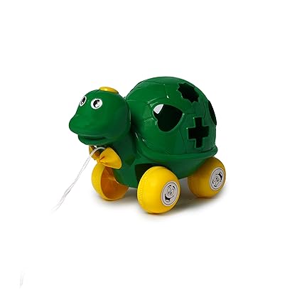 NE TZ PULL ALONG TURTLE WT SHAPE SORTER - Rent Educational Toy