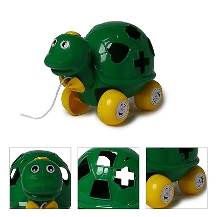 NE TZ PULL ALONG TURTLE WT SHAPE SORTER - Rent Educational Toy