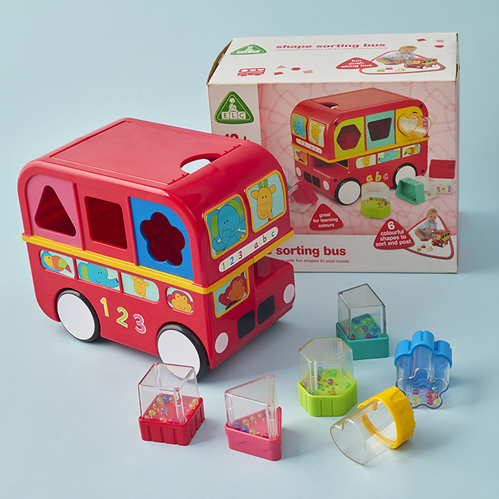 ELC Shape Sorting Bus-Red