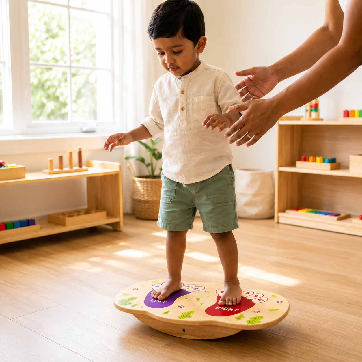 Wooden Feet Balancing Board - Rent Educational Toy