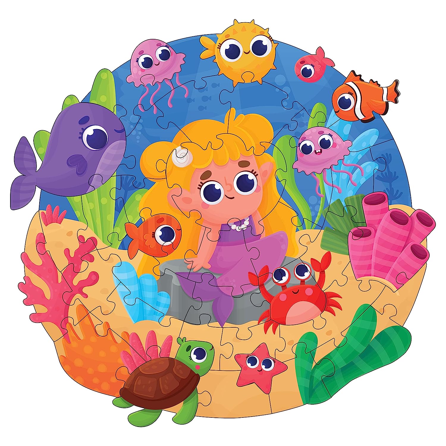 Mermaid Underwater - 41 pieces image