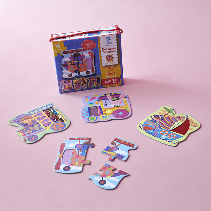 PEPPLAY MY FIRST TOUCH & FEEL PUZZLES - VEHICLES