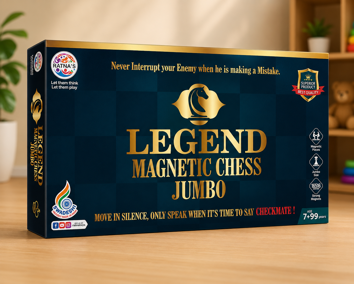 Legend Magnetic Chess Jumbo