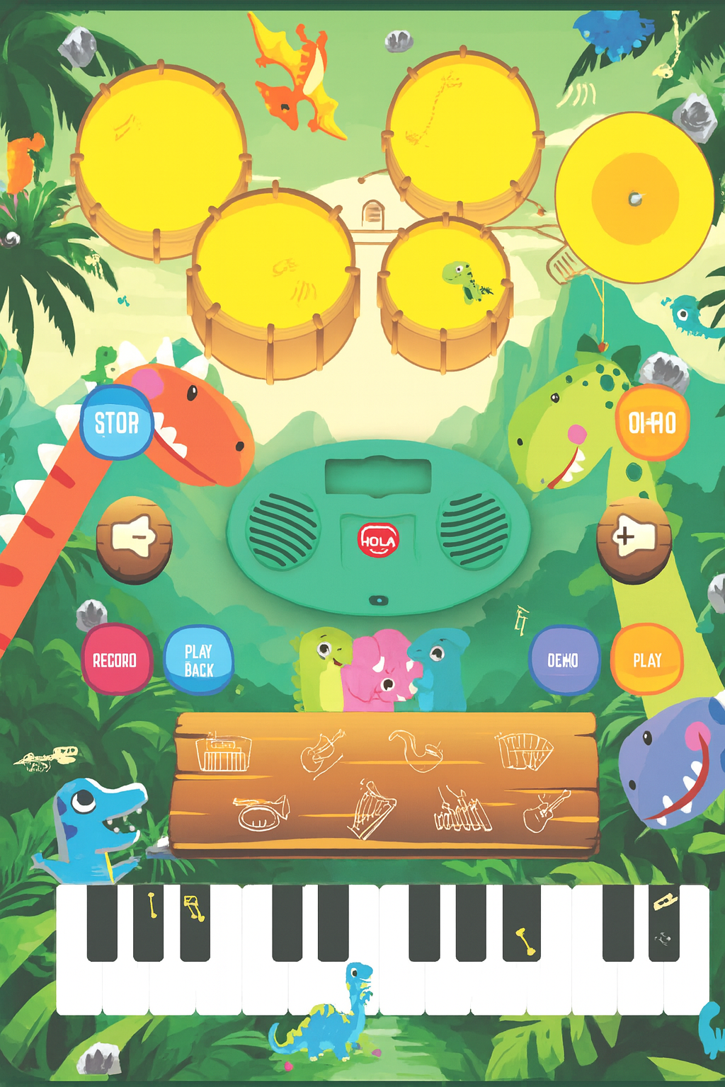 Jungle Jam 2 in 1 Piano Playmat image