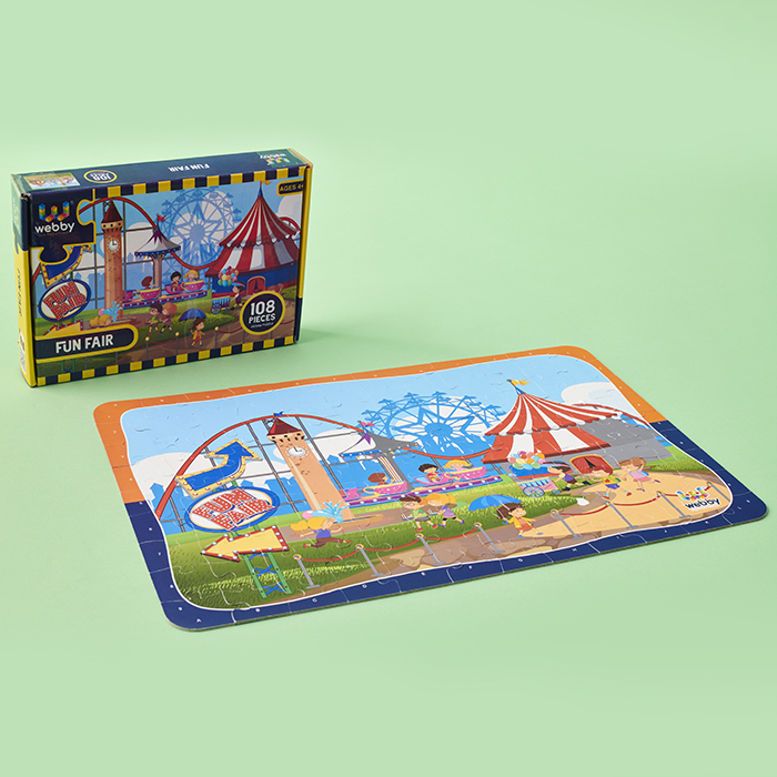 Fun Fair Wooden Floor Puzzle, 108 Pcs