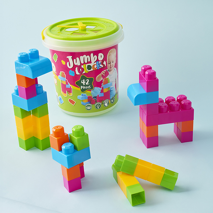JUMBO BLOCKS - 42PCS IN TRANSPARENT CONTAINER (8812) image