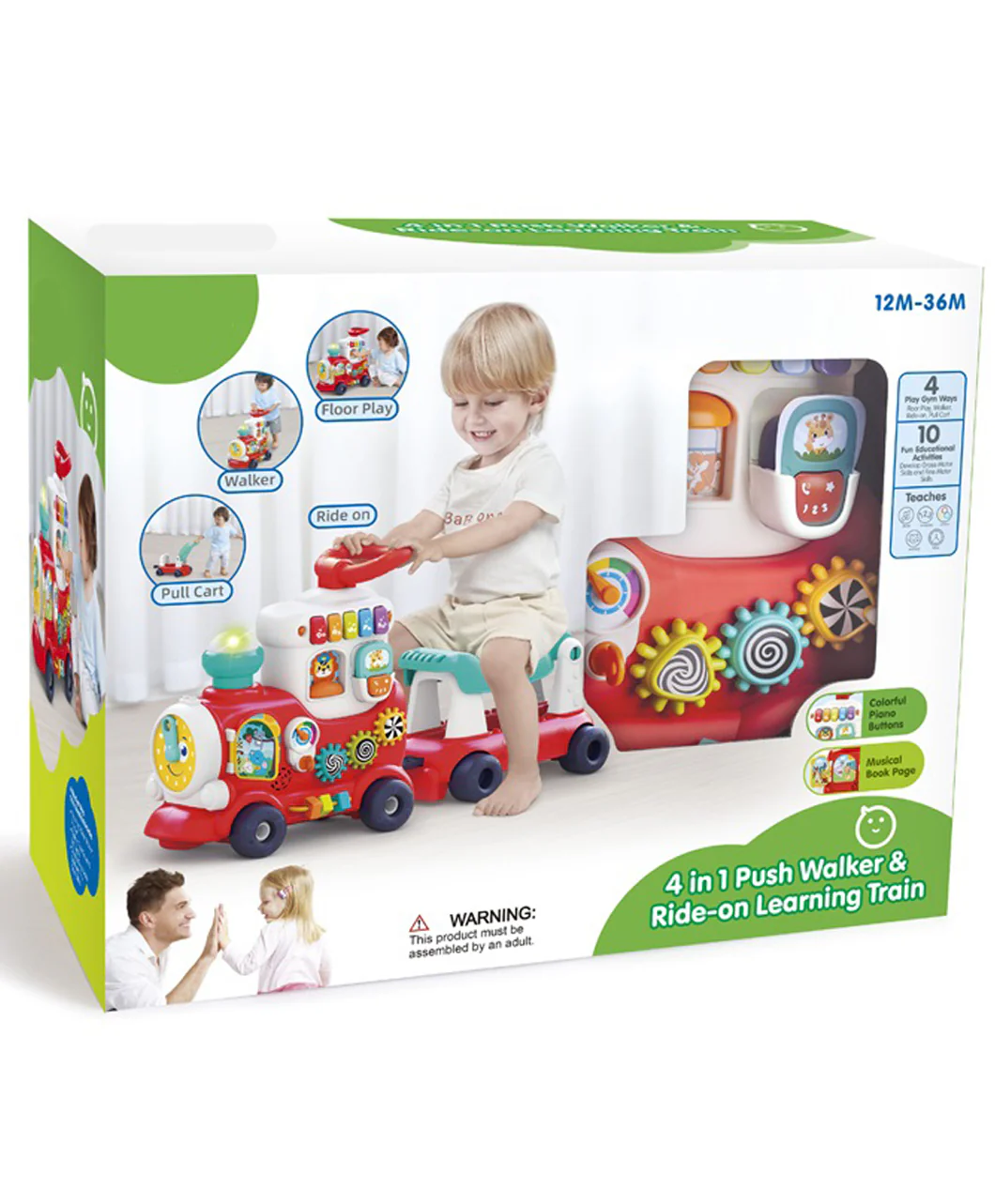 4 in 1 Ride-on Learning Train