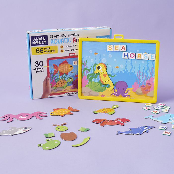 First Magnetic Puzzles Activity Box : Aquatic Animals image