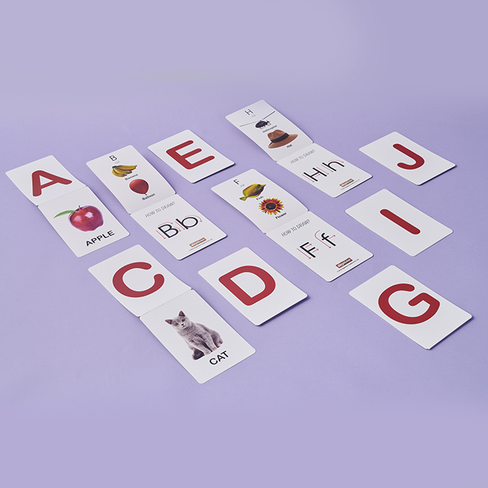 English Alphabet flash cards - 26 cards