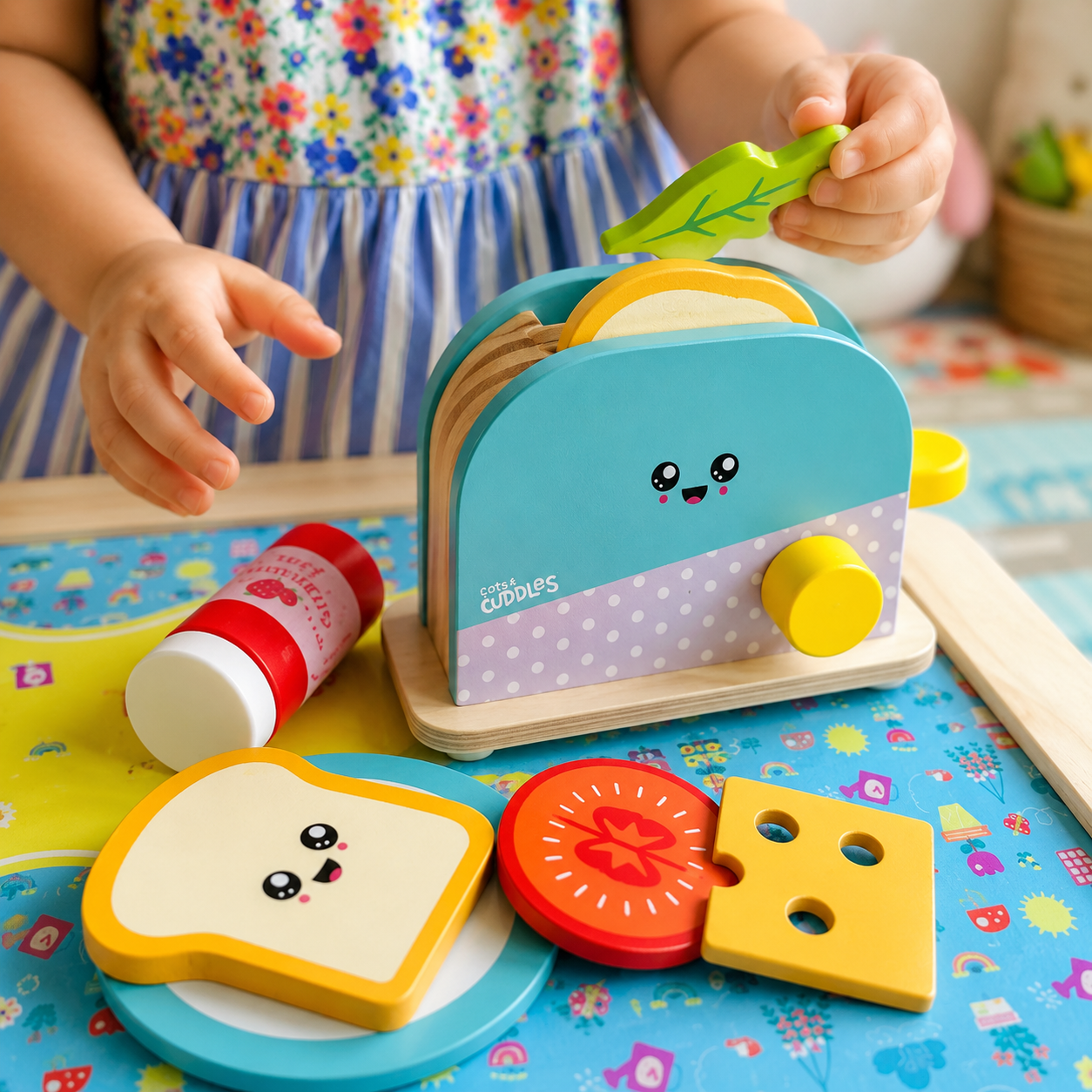 Wooden Bread Toasty Treat - Rent Educational Toy