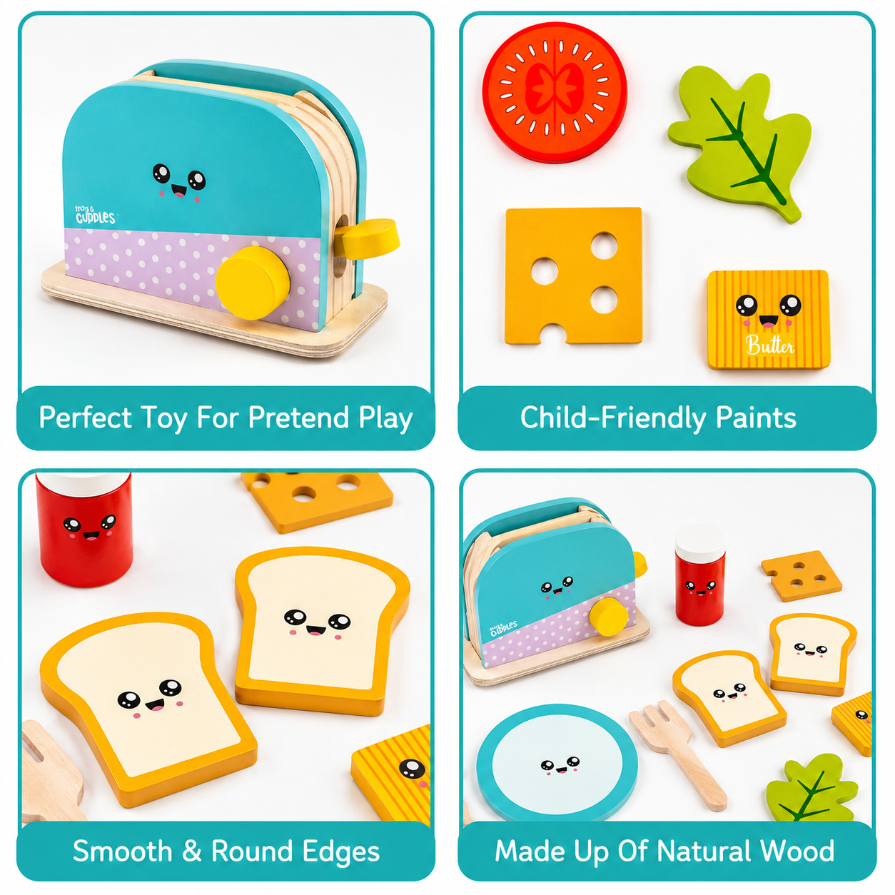 Wooden Bread Toasty Treat - Rent Educational Toy